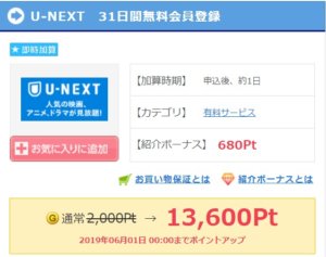 U-NEXT無料会員登録