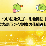 ついに永久ゴール会員に！すぐたまランク制度の仕組みと魅力